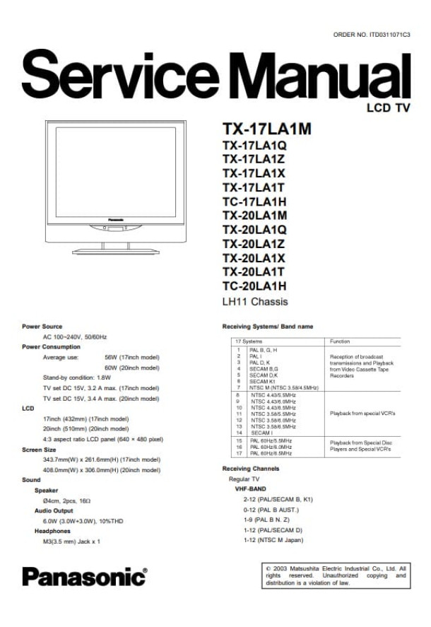 LH11_TX-17LA1M, TX-17LA1Q, TX-17LA1Z, TX-17LA1X
